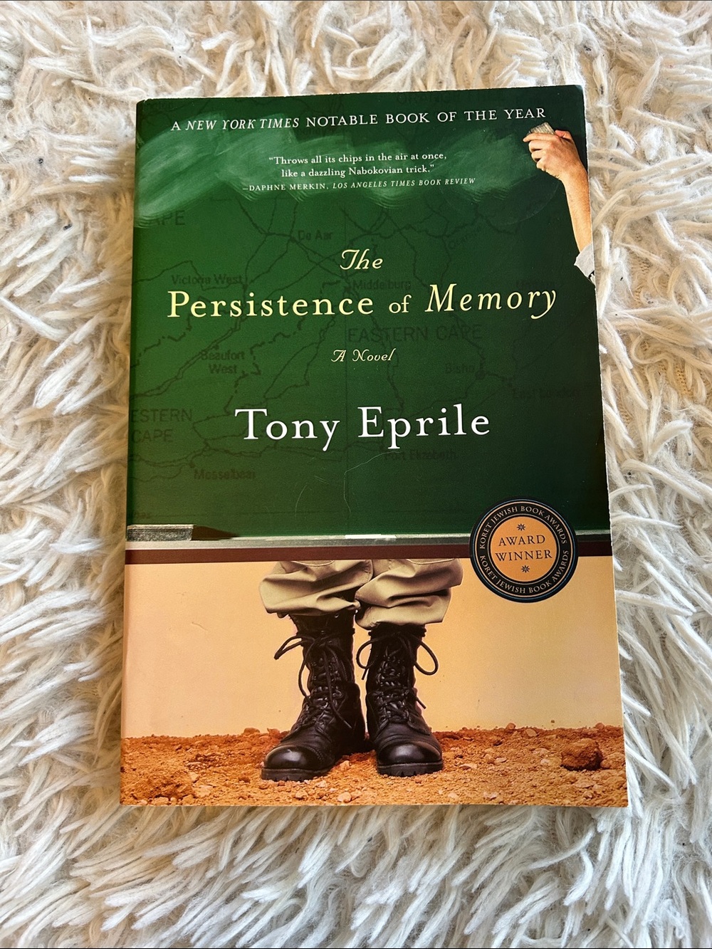 The Persistence of Memory by Tony Eprile - Green & Tan Cover